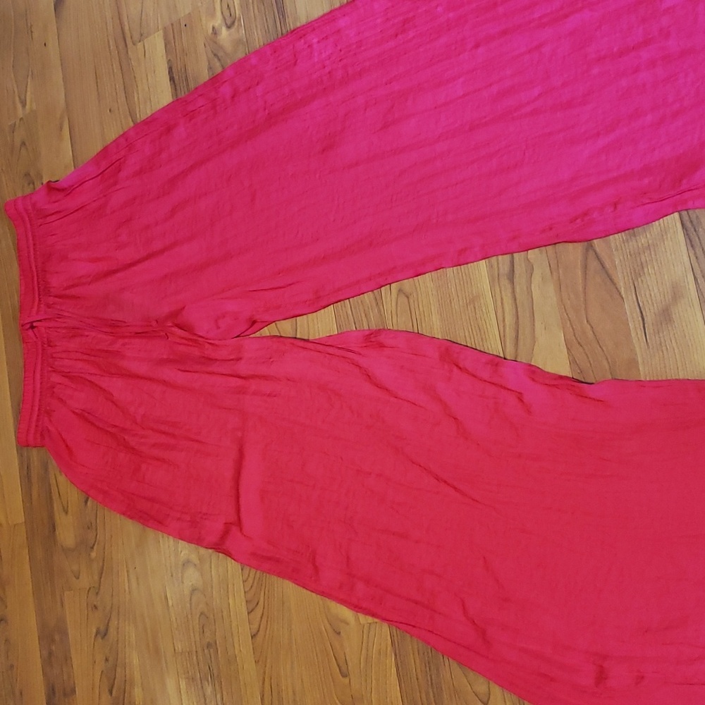 Pink wide pants